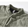 Autumn and Winter Warm Jackets for Men Chinese Style Traditional Buckle Padded Jacket Casual Stand Collar Cotton Linen Thicken Parkas Coat