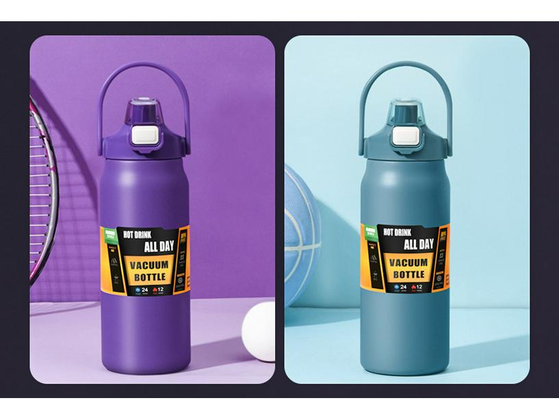 Large 304 Stainless Steel Vacuum Insulated Sports Climbing Bottle