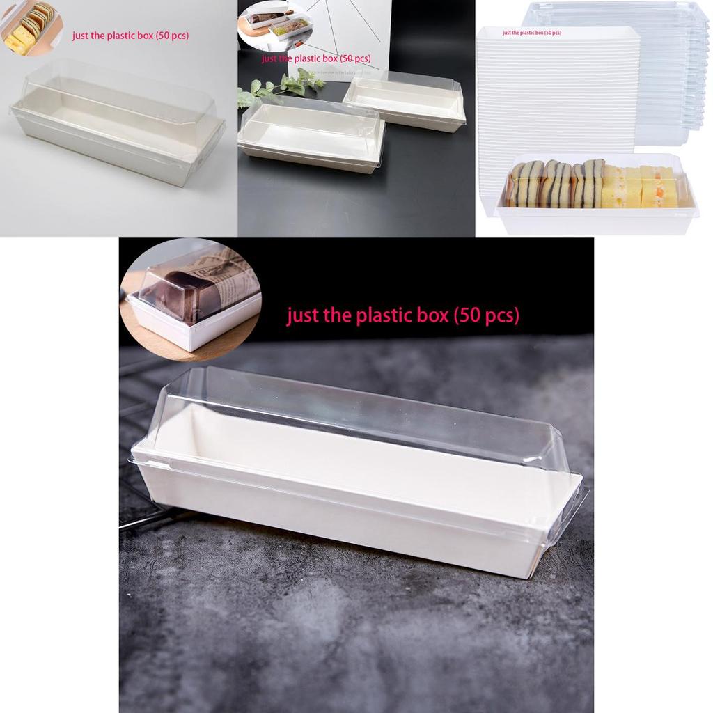 Hochwertige weiße Kartonschachtel für lange, quadratische Drei-Minuten-Papierschachtel, Schweinefleischflockenkuchen, kleiner Schalenkuchen, Eigelbkuchen, Blätterteig, Handtuchrollenbox