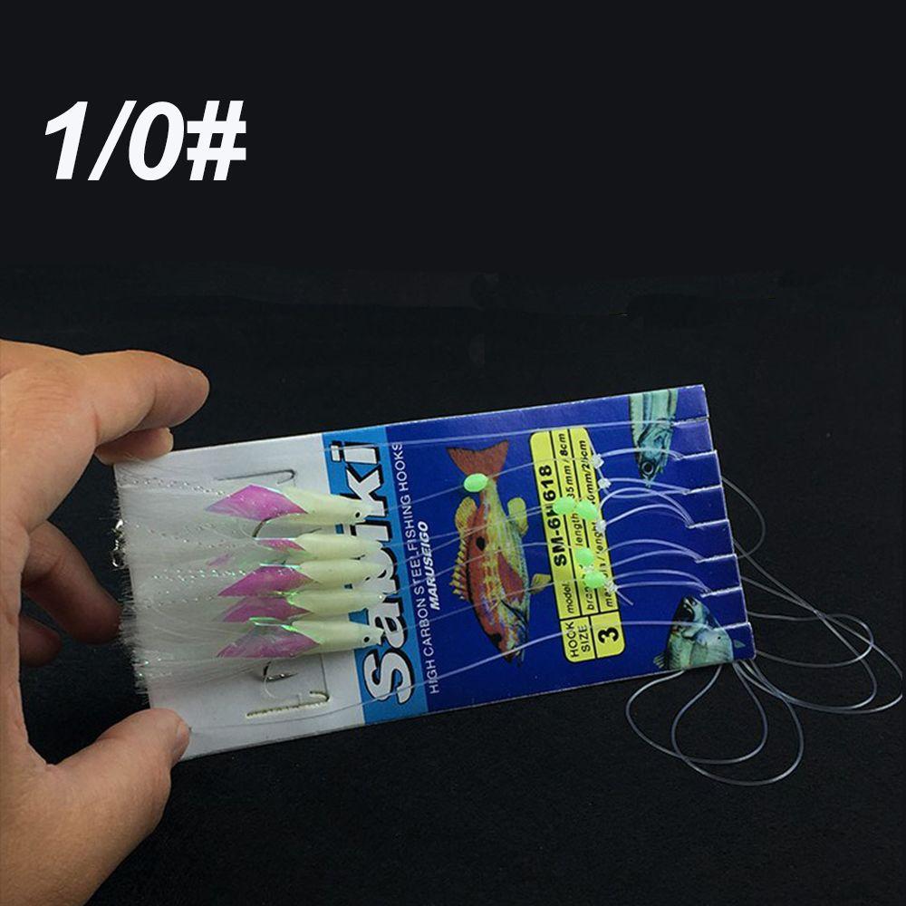

5 шт./пакет, высокое качество, углеродистая сталь, перья скумбрии, приманка для окуня и трески, морская рыбалка, светящийся крючок, тройная приманка, рыболовная проволока