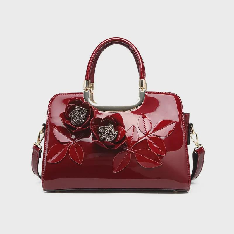 2025 Stylish Patent Leather Shoulder Bags for Women - Modern, Fashionable, Mid-Aged & Mom-Friendly Design