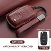 Leather Car Key Case Cover Shell Fob For Vw Volkseagen Passat B8 Magotan For Skoda Superb A7 Kodiaq Seat Protected Keychain Bag
