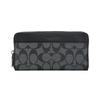 Accordion Wallet Coated Canvas Wallet Men's Gray Black (Unisex) Wallets 58112 CQBK