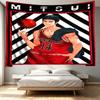 SLAM DUNK Print Tapestry - Portable Wall Decor Cloth, for Home, Dorm, Travel, Bedroom, Living Room - Ideal Birthday Housewarming Gift