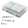 500Pcs Electrolytic Capacitor Kit 24 Value Assortment Box 0.1uF?1000uF 10V 16V 25V 50V
