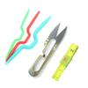 Novice Knitting Tool Set Steel Needle Ring Needle Sweater Needle Crystal Knitted Scarf Stick Needle Hand Knitted Sweater Needle