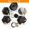 4Pcs 6.5 Inch Car Door Soundproof Ring Foam Pad Woofer Speaker Noise Insulation Self Adhesive Insulation Ring Universal