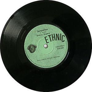 

7inch Record SIDNEY ROGERS - Jacquelino ETH28 Ethnic 1974 UK Reggae, Ska & Dub Used
