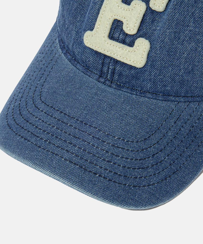 ESPIONAGE Esp Letter Washed Denim Cap Letter E