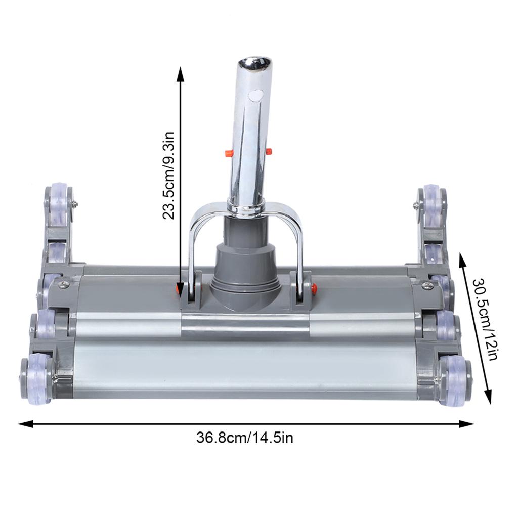 14-calowy Aluminiowy Stop Odkurzacz do Basenu Głowica Ssąca do Brudu Sprzęt do Czyszczenia Basenu