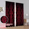 Flat Printing Drapes Swirls Floral Leaves Versatile Polyester Without Electricity Holiday Decorations Indoor Curtain Made Of