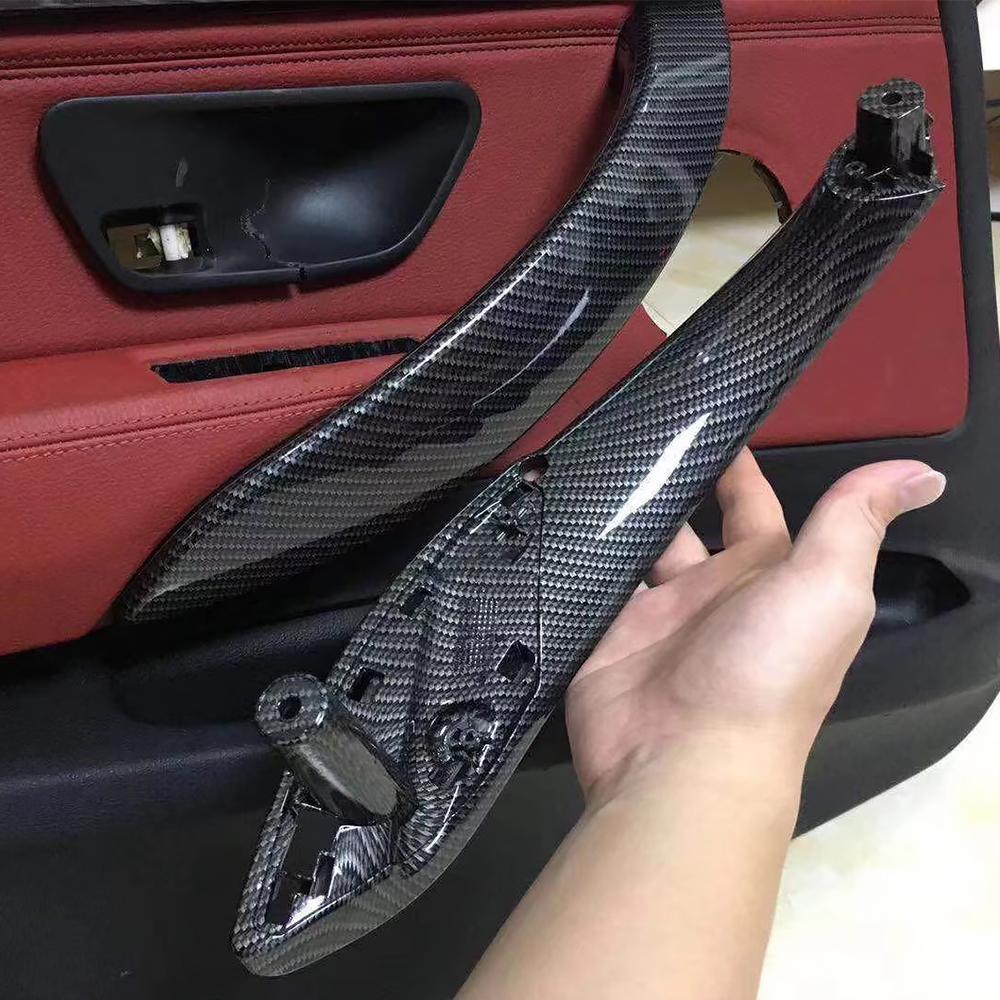 Inner Doors Panel Handle Pull Trim Cover For BMW F30 F80 F31 F32 F34 F36 F80 F83 LCI GT 2011-