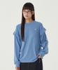 COVERNAT WOMAN Shirred Sweatshirt Dusty Blue