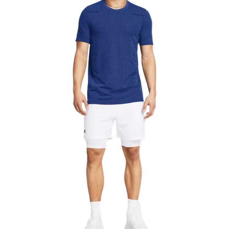 Under Armour Uvanish Modă Țesută Confortabil Versatil Culoare Solidă Simplu Uscare Rapidă Pantaloni Scurți Casual Bărbați pantaloni scurți Alb 1373764-100