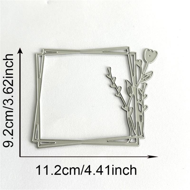 Fotorahmen Kohlenstoffstahl Stanzform Präge Stanzschablone für Kartenherstellung Scrapbooking Fotoalbum Erinnerungsbuch