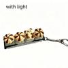 Finger Button 4 Key Mechanical Keychain Pressable Toy Mini Bread Model Pendant  Kids Gift