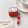 Red plaid pony for AirPods1 Apple earphone case 1/1/1 generation AirPods pro1 case