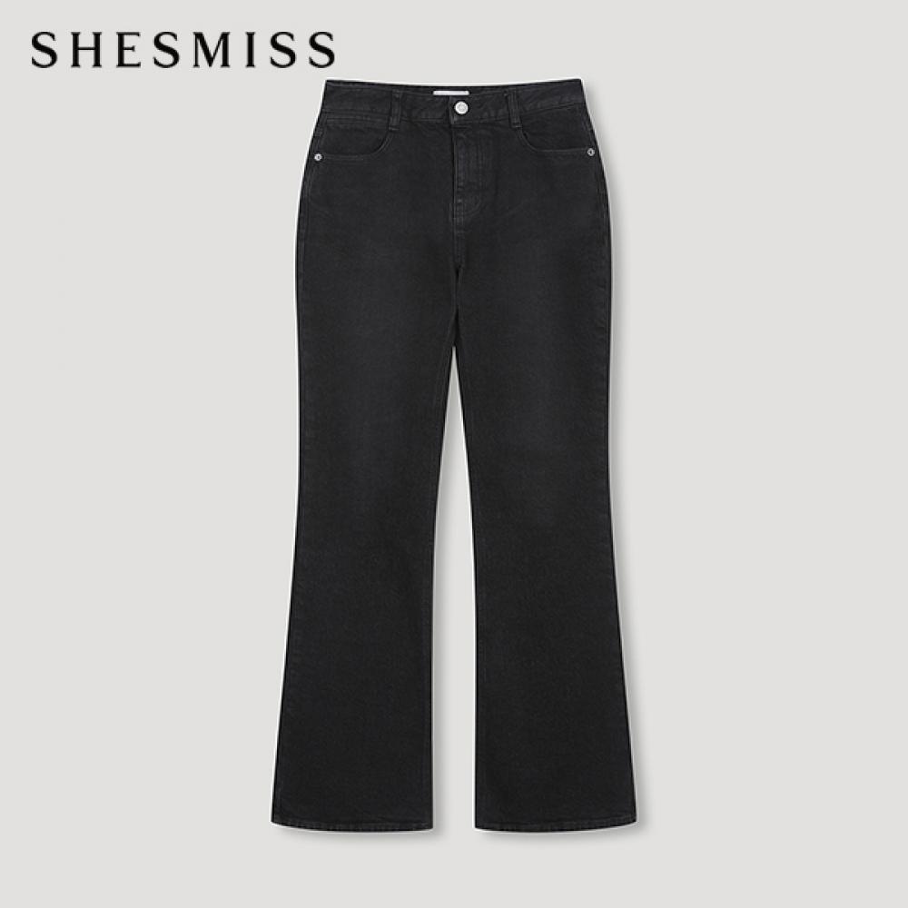 

She S Miss Brushed Wide Denim Pants SSmSln42090 Bk blacks/77