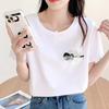 Geometric Trend Women's Short Sleeve Round Neck Fashion T-shirt