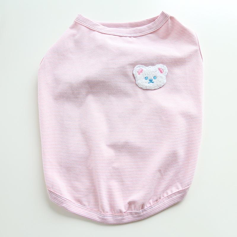 

Fadou Baby White Bear T-shirt Vest, Baby Cotton Chubby Dog Clothes, Garfield Corgi, English Bulldog XS