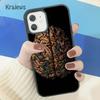 Krajews Anatomy Brain Soft Phone Case Cover For iPhone 18 17 Air 16 15 14 plus 11 12 13 pro max coque Shell Fundas