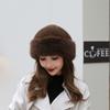 Imitation Fur Plush Beret Hat Solid Color Ear Protection Hat Simple Wool Painter Hat  Girl