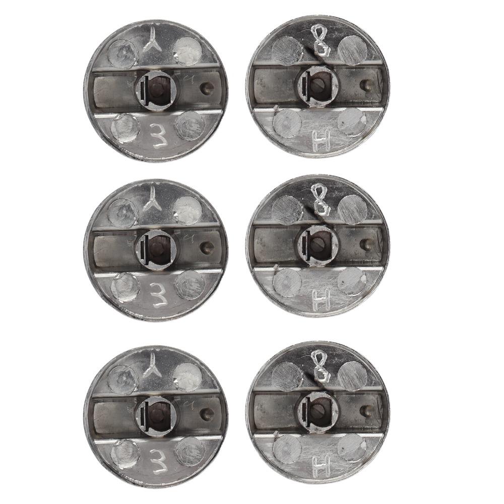 6PCS Central Socket Gas Stove Knobs Indicator Hole Replacement Stove Knobs  Kitchen Stove