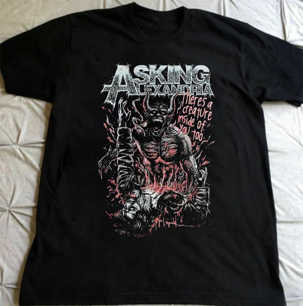 Rare Asking Alexandria Band Unisex Gift For Fan Black TShirt