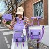 Large Capacity Korean Style Backpack for Girls - Forest Design, Perfect for Elementary and Junior High School Students