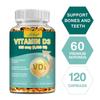 Vitamina D3 5000 UI (125 mcg) pentru Suport Imunitar, Funcție Musculară Sănătoasă și Sănătatea Oaselor - Fără OMG, Fără Gluten