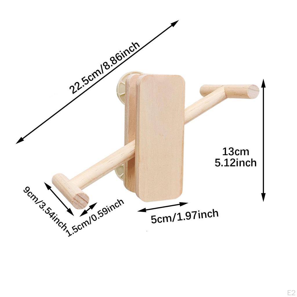 Set de joacă interactiv cu suport de biban pentru păsări pentru papagali mici