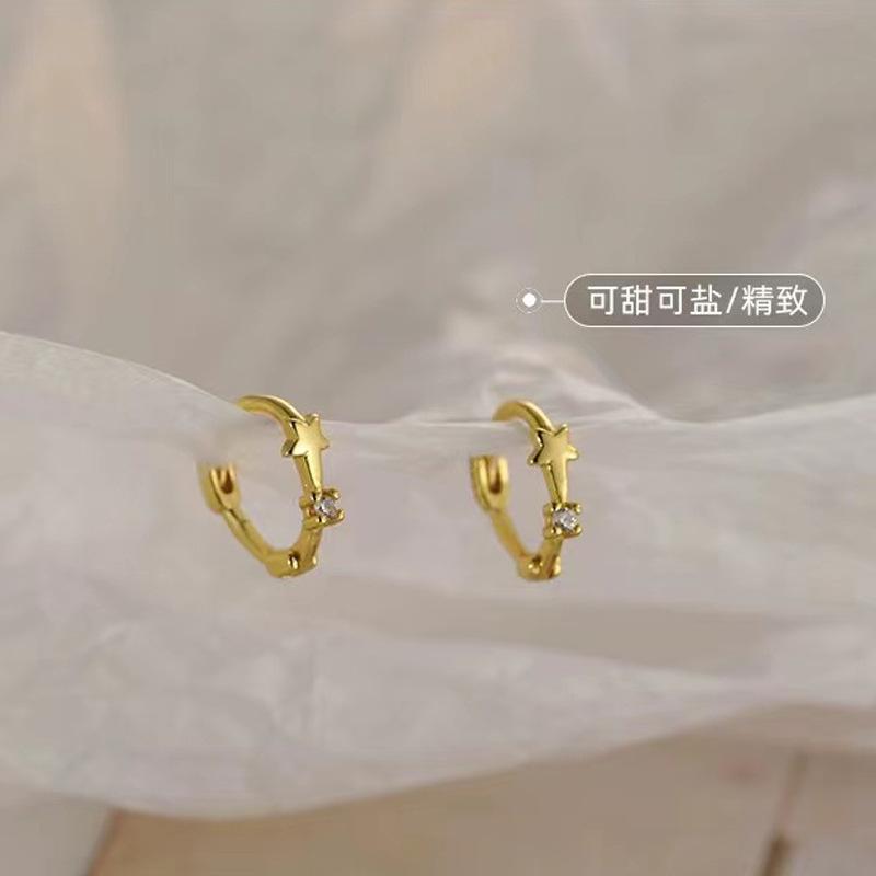 Stern Kleine Ohrringe für Frauen Neue Ohrringe Damen Nischen Design Ohrringe