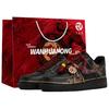 Air Force 1 Kaleidoskop, Jahr, Einkaufstasche Abriebfest Niedrig geschnittene Skateboard-Schuhe Unisex Schwarz Rot CW2288-001(Team1023-S-BOX)