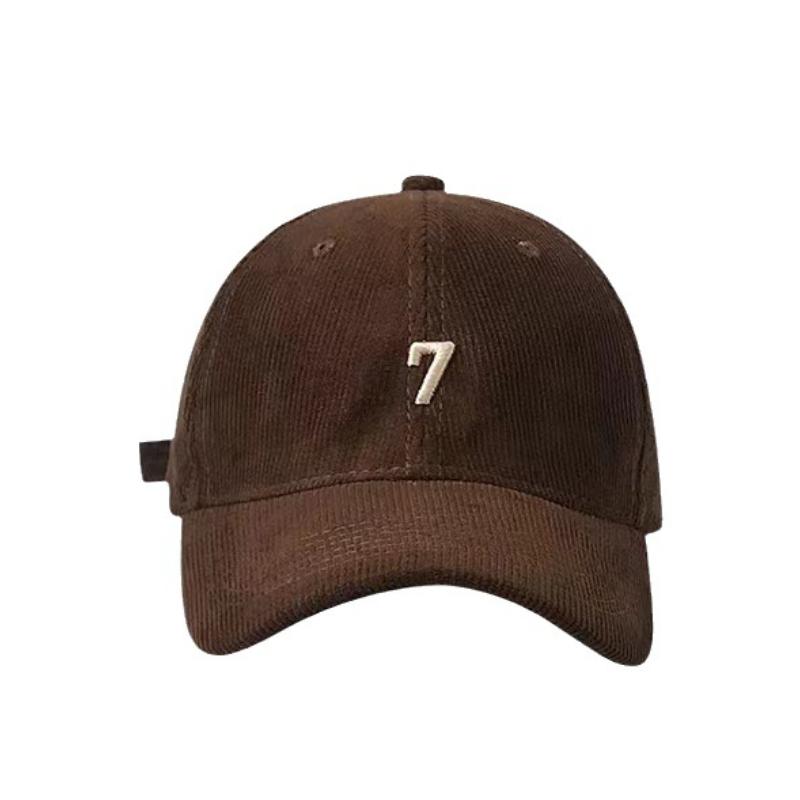 Fashion Soft Top Baseball Cap for Men Women New Corduroy Embroidered 3D Snapback Cap and Girls Small Face 58-60cm Gorras Bone