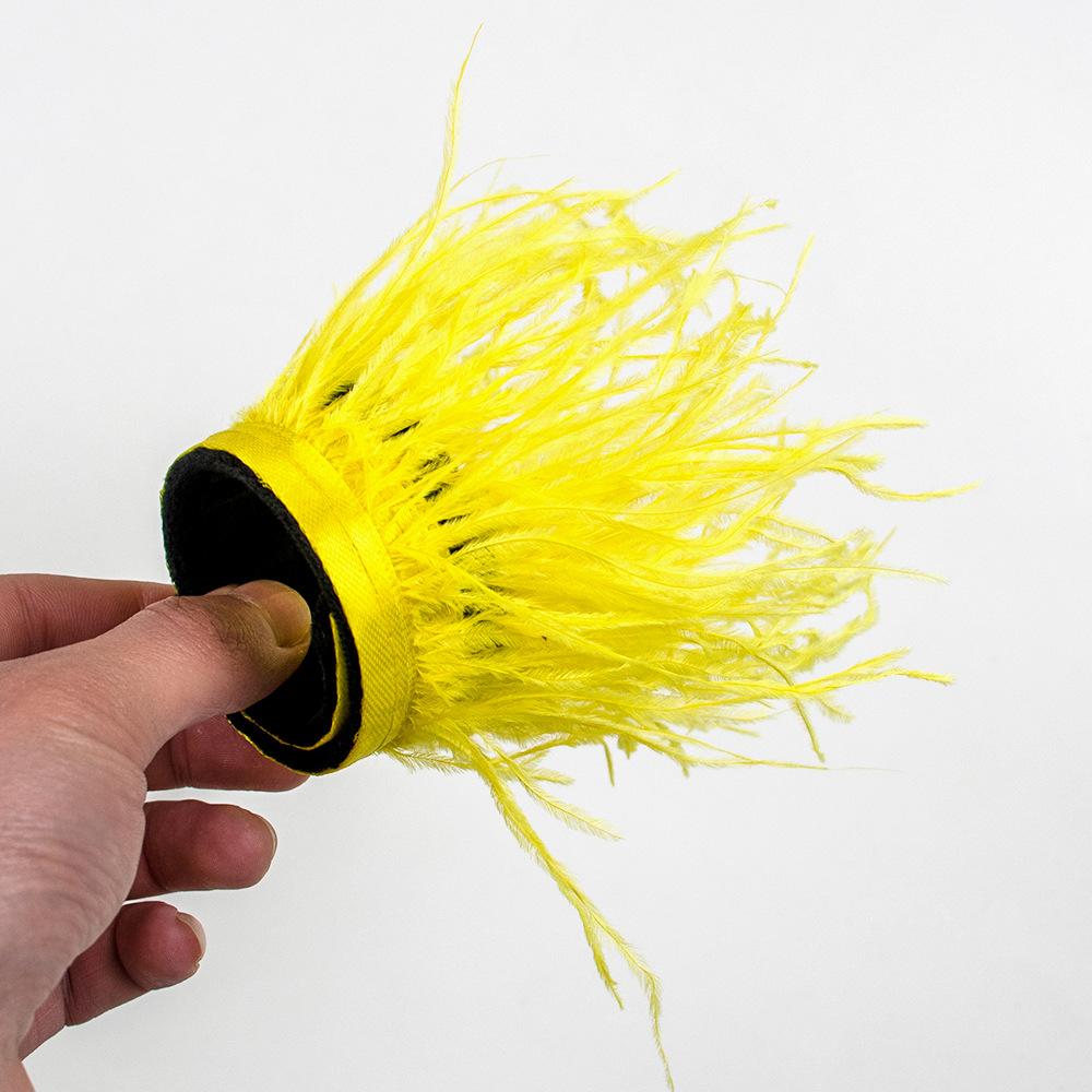 New Fairy Feather Ring Bracelet Ostrich Feather Feather Wrist Flower Ornaments Toys Stage Performance Tools