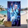 Erling Haaland Personalisiertes Bedrucktes Strandtuch Fußballlogo Unterstützung Benutzerdefinierter Name Text Absorbierendes Handtuch Für Sport Reisen Besonderes Geschenk