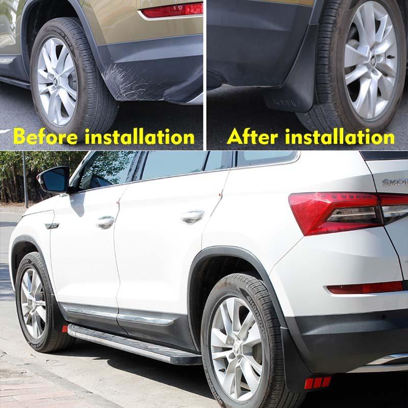 Car Mudflaps FOR Skoda Kodiaq Mudguards Fender Mud Flap Guard Splash Mudguard Fenders Car Accessories Auto Styline Front Rear