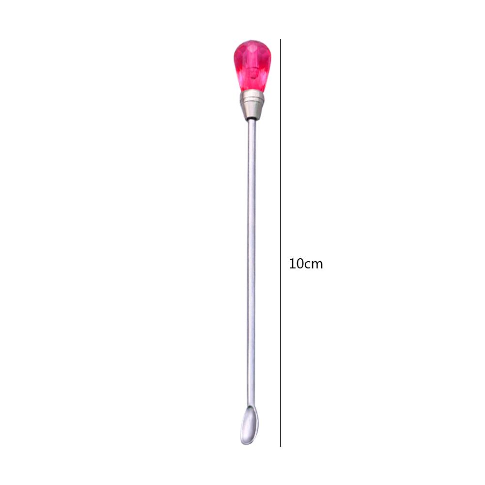 10cm Mixing Spoon Heat Resistant Stainless Steel Stirring Stick Auxiliary Supplies Seal Wax Stirrer Stick Spoon DIY Making Craft