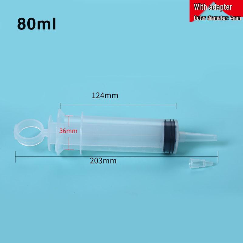 Large Capacity Disposable Syringe for Liquid and Food Feeding, Medical Enema, and Nasal Flushing