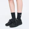 MLB Feminine Ruffle High Socks NY (Black)
