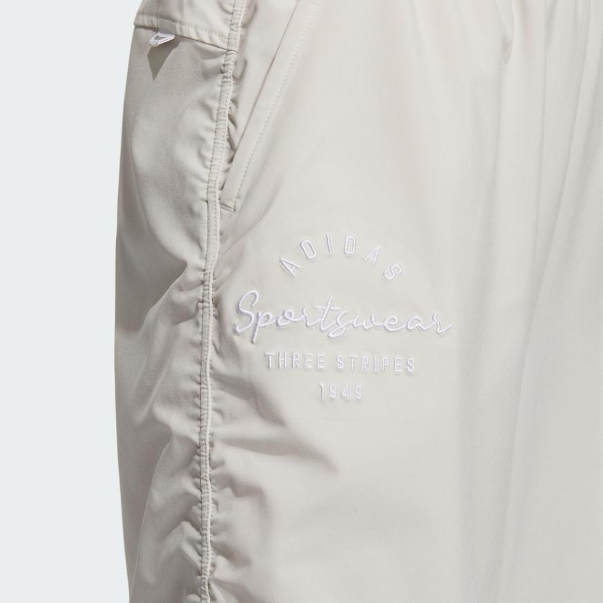 Adidas Solid Color Loose Casual Sport Pants Women Bottoms Fawn-Brown IS7410