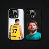 Basketball L-Luka D-Doncic 77 Phone Case For iPhone17, 16,15,14,13,12 Pro Max Black Candy Matte Shockproof Cover