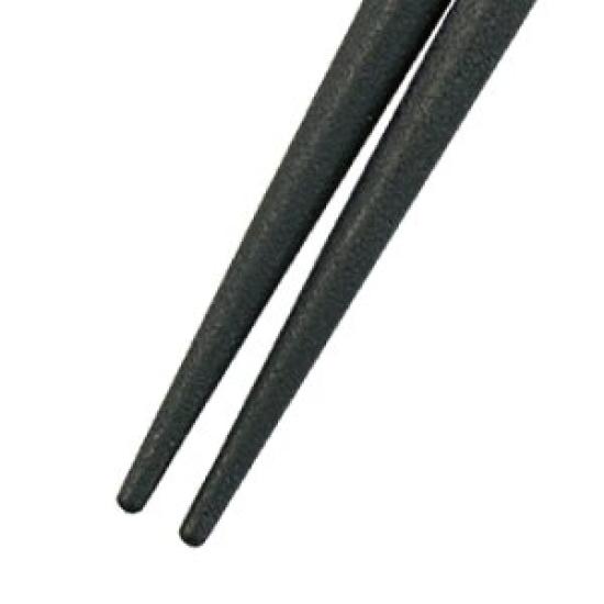 Fukui Craft Made in and Microwave Pentagonal Chopsticks, Japan, 21.0cm, Dishwasher, Dryer, Safe, Chopsticks, Black/Silver, ZA-372398