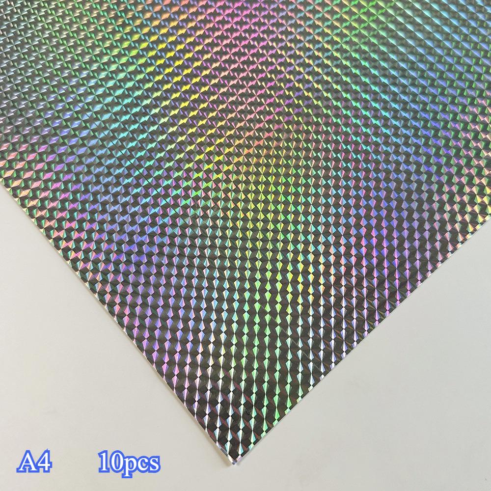 Laser Flash Paper Cross Border Hot SaleColorful ThickLaser Paper Gold SilverCard Paper Craft Paper Aluminum Foil PET MirrorPaper