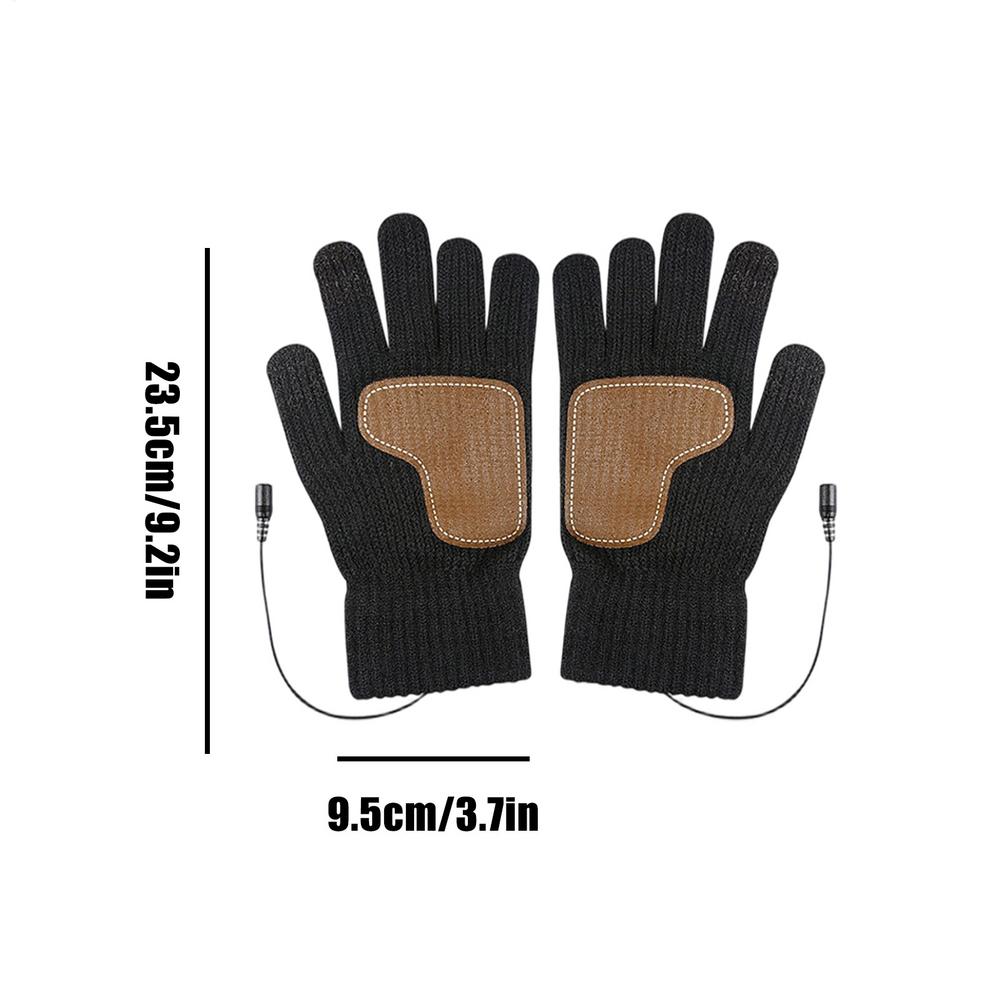 Мужские перчатки с подогревом от USB, регулируемые, 3 режима температуры, теплые зимние перчатки с подогревом, сенсорные, для мужчин, женщин, для улицы, офиса, дома