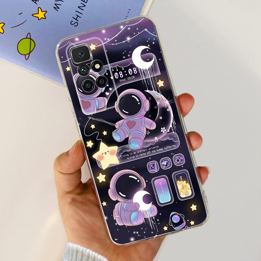 For Xiaomi Redmi 10 Case Redmi 10 Prime Cover Popular Flower Soft Transparent Silicone Phone Cases For Xiomi Redmi 10 2022 Funda