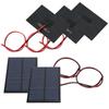 5pcs DC5V 150mA 5pcs Solar Panel Module with 30cm11.8in Wire Weather Resisitant Charging