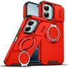 Shockproof Armor Slide Camera Protect Case For OPPO A6 A6X A6S 4G 5G Magnetic Ring Stand Holder Bracket Cover