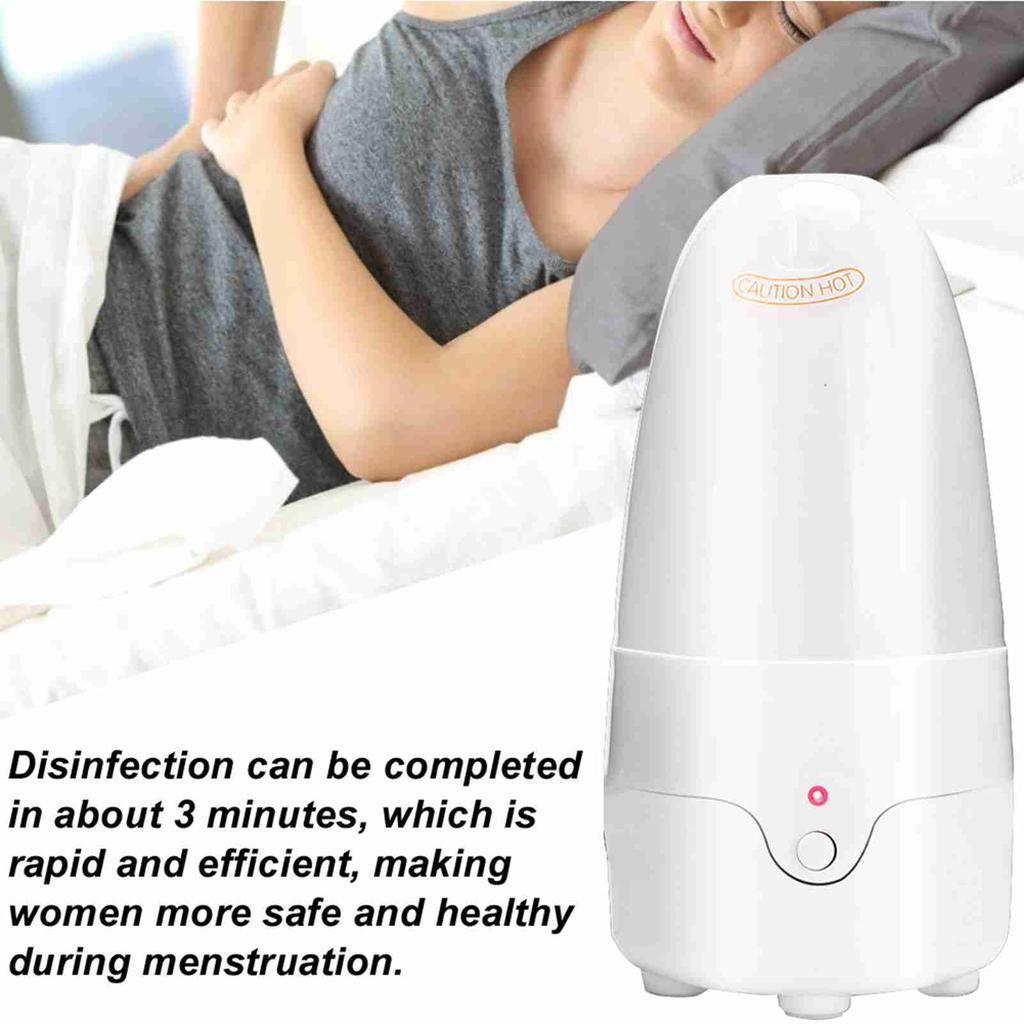 Electric Portable Menstrual Cup Steam Sterilizer Bacteria Fast Disinfection Machine