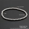 Steel Bead and Pearl Bracelet, 304 Stainless Steel Elastic String Bracelet